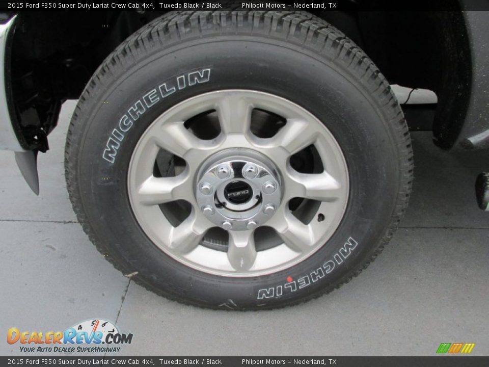 2015 Ford F350 Super Duty Lariat Crew Cab 4x4 Tuxedo Black / Black Photo #11