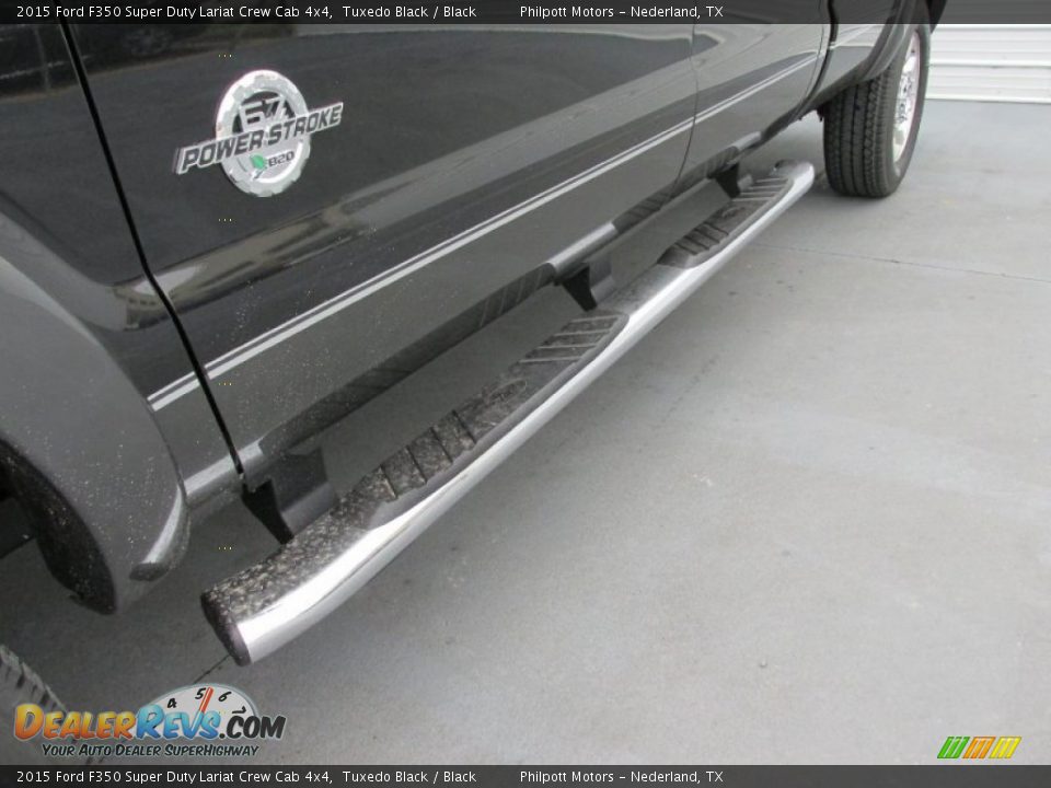 2015 Ford F350 Super Duty Lariat Crew Cab 4x4 Tuxedo Black / Black Photo #12