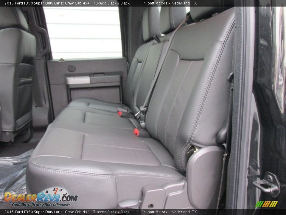 2015 Ford F350 Super Duty Lariat Crew Cab 4x4 Tuxedo Black / Black Photo #21