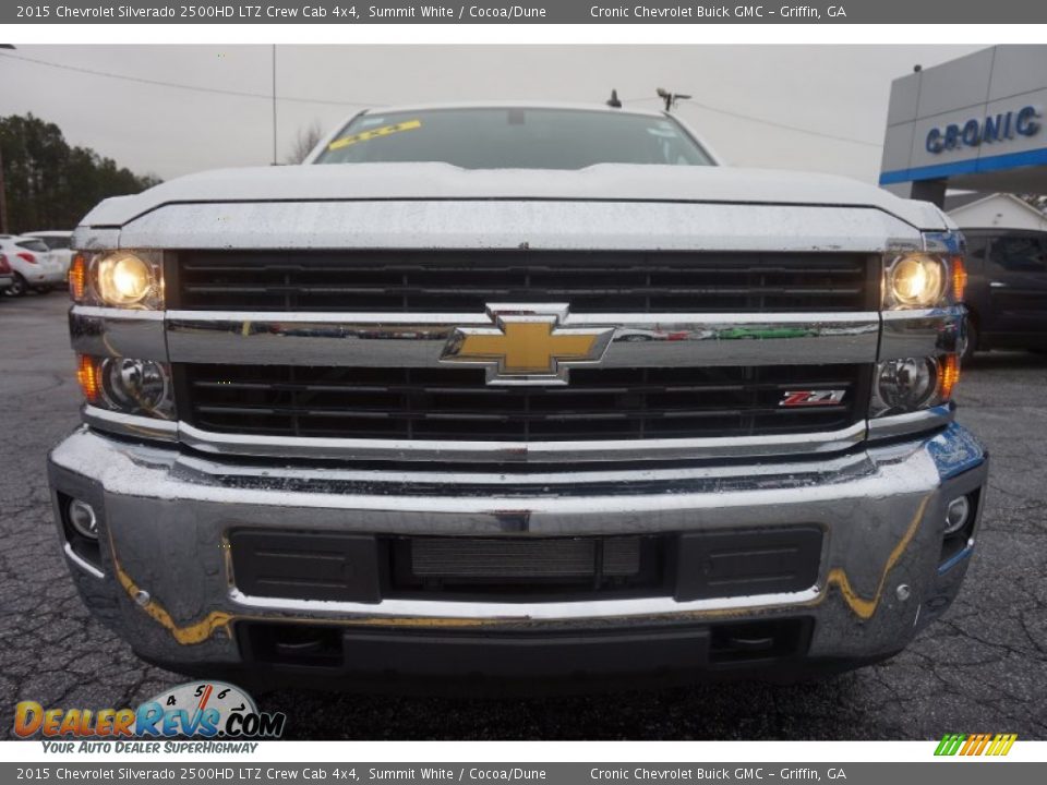 2015 Chevrolet Silverado 2500HD LTZ Crew Cab 4x4 Summit White / Cocoa/Dune Photo #2