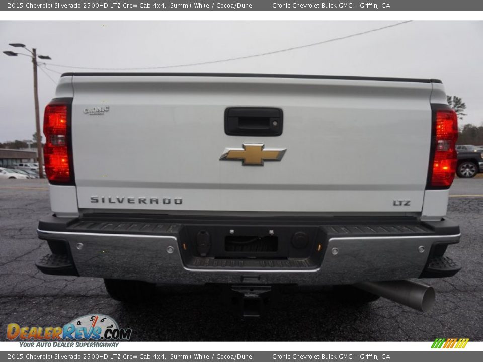 2015 Chevrolet Silverado 2500HD LTZ Crew Cab 4x4 Summit White / Cocoa/Dune Photo #6