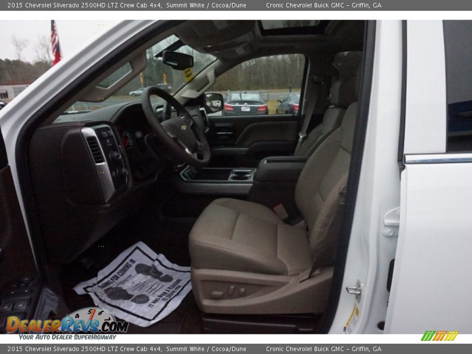 2015 Chevrolet Silverado 2500HD LTZ Crew Cab 4x4 Summit White / Cocoa/Dune Photo #9