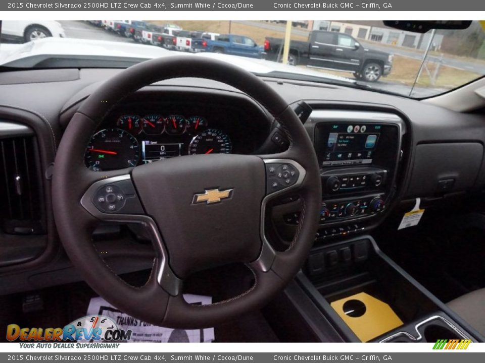 2015 Chevrolet Silverado 2500HD LTZ Crew Cab 4x4 Summit White / Cocoa/Dune Photo #10