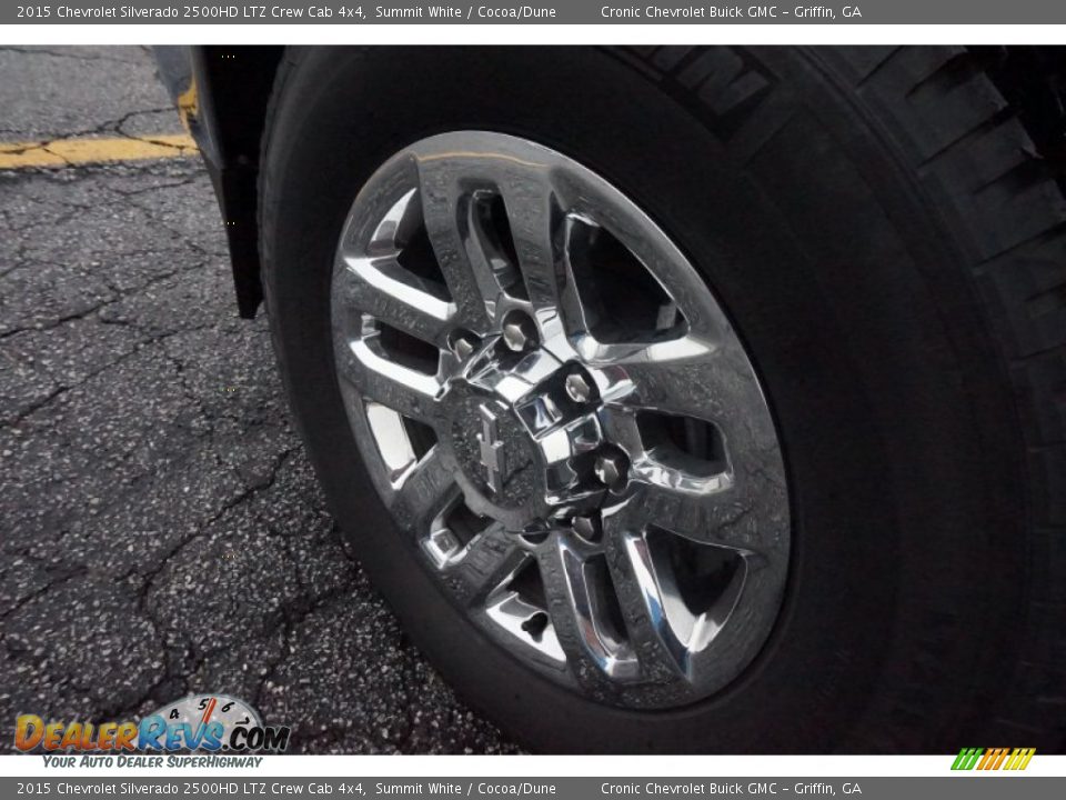 2015 Chevrolet Silverado 2500HD LTZ Crew Cab 4x4 Summit White / Cocoa/Dune Photo #12