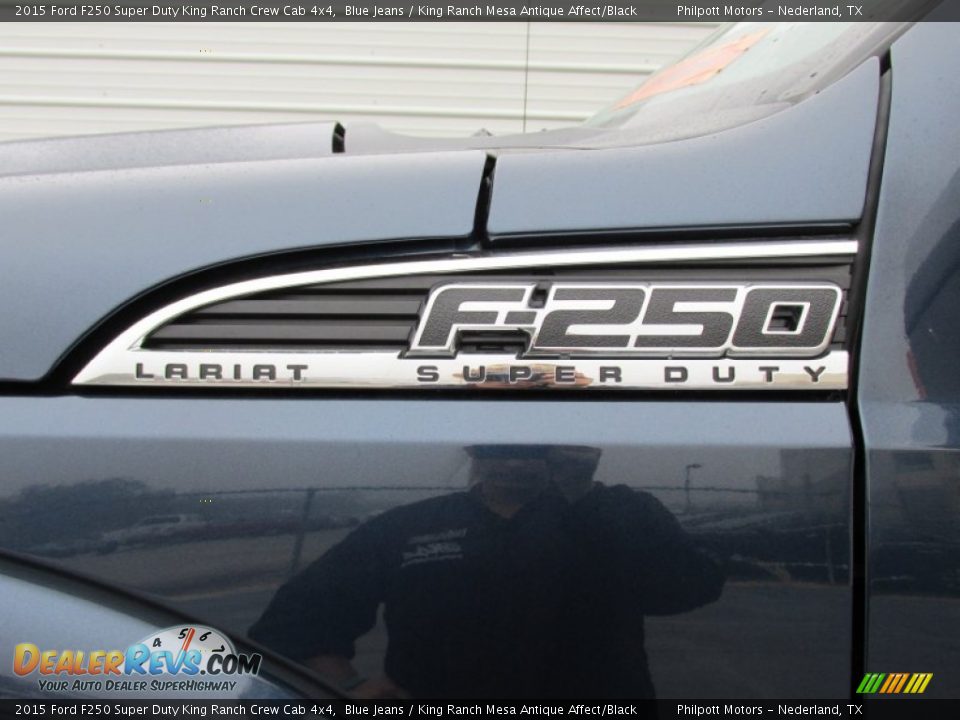 2015 Ford F250 Super Duty King Ranch Crew Cab 4x4 Blue Jeans / King Ranch Mesa Antique Affect/Black Photo #13