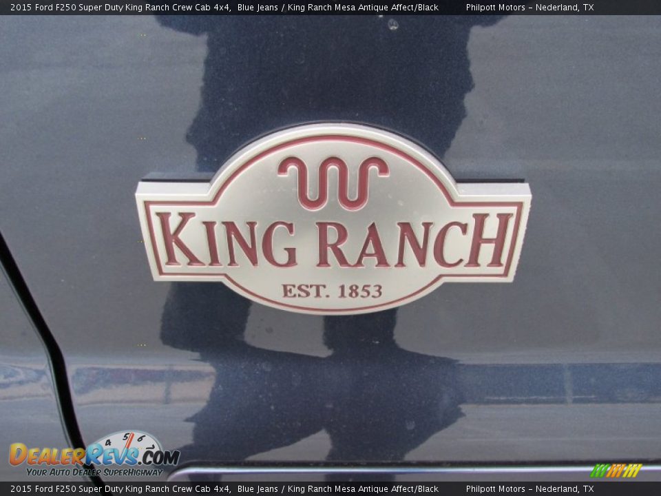 2015 Ford F250 Super Duty King Ranch Crew Cab 4x4 Blue Jeans / King Ranch Mesa Antique Affect/Black Photo #14