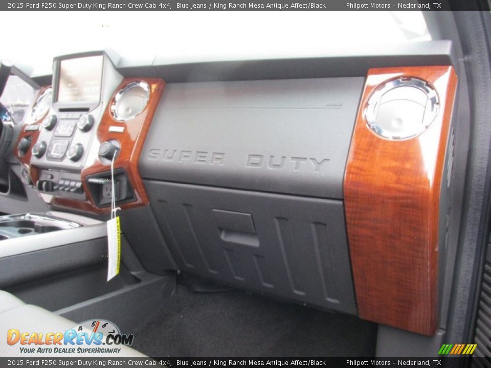 2015 Ford F250 Super Duty King Ranch Crew Cab 4x4 Blue Jeans / King Ranch Mesa Antique Affect/Black Photo #19