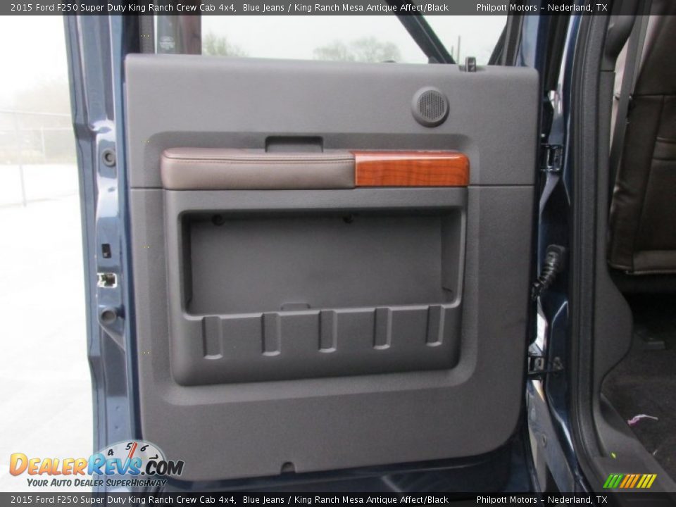 2015 Ford F250 Super Duty King Ranch Crew Cab 4x4 Blue Jeans / King Ranch Mesa Antique Affect/Black Photo #20