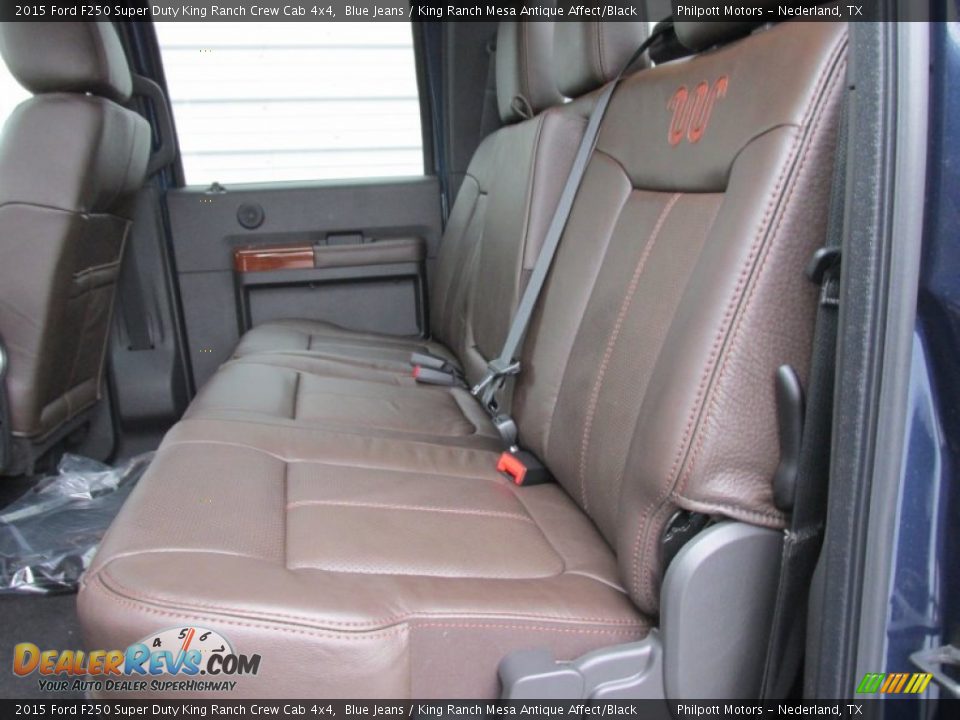 2015 Ford F250 Super Duty King Ranch Crew Cab 4x4 Blue Jeans / King Ranch Mesa Antique Affect/Black Photo #21