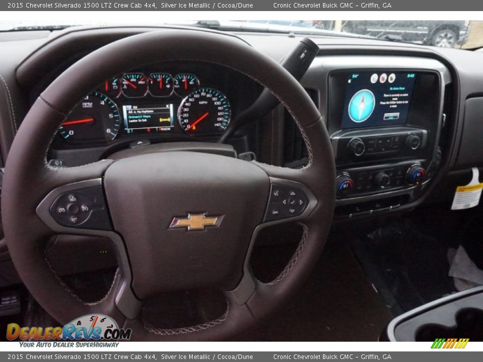 2015 Chevrolet Silverado 1500 LTZ Crew Cab 4x4 Steering Wheel Photo #10