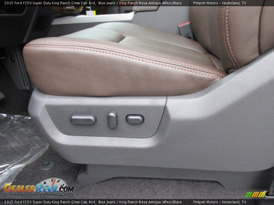 2015 Ford F250 Super Duty King Ranch Crew Cab 4x4 Blue Jeans / King Ranch Mesa Antique Affect/Black Photo #26