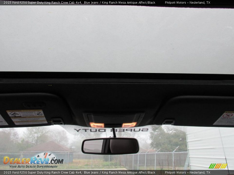 2015 Ford F250 Super Duty King Ranch Crew Cab 4x4 Blue Jeans / King Ranch Mesa Antique Affect/Black Photo #27