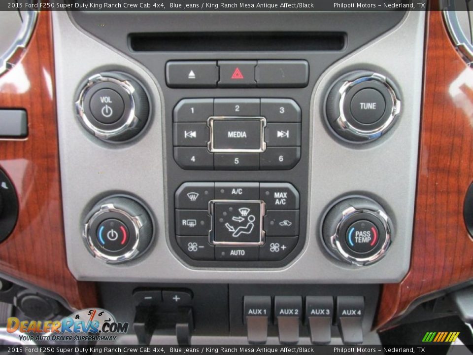 2015 Ford F250 Super Duty King Ranch Crew Cab 4x4 Blue Jeans / King Ranch Mesa Antique Affect/Black Photo #31