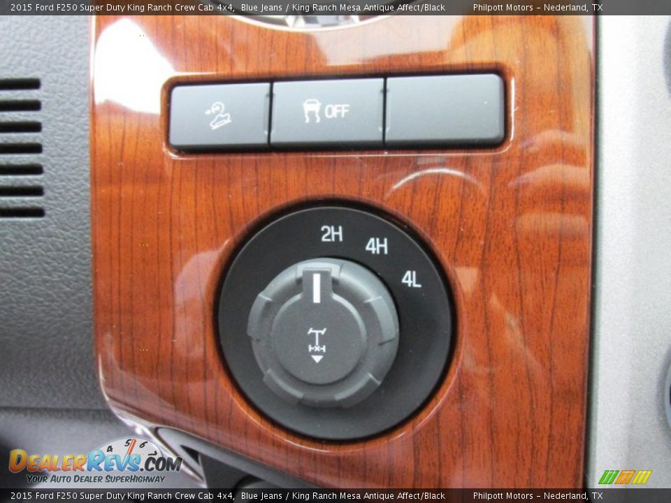 2015 Ford F250 Super Duty King Ranch Crew Cab 4x4 Blue Jeans / King Ranch Mesa Antique Affect/Black Photo #34