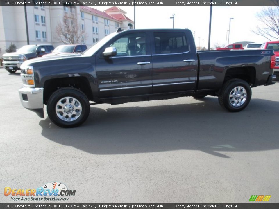 2015 Chevrolet Silverado 2500HD LTZ Crew Cab 4x4 Tungsten Metallic / Jet Black/Dark Ash Photo #3