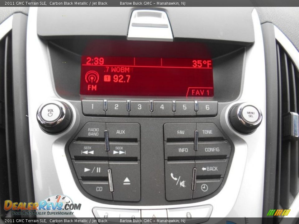 2011 GMC Terrain SLE Carbon Black Metallic / Jet Black Photo #22