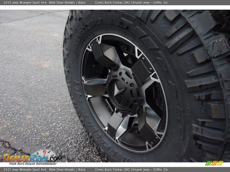 2015 Jeep Wrangler Sport 4x4 Billet Silver Metallic / Black Photo #12