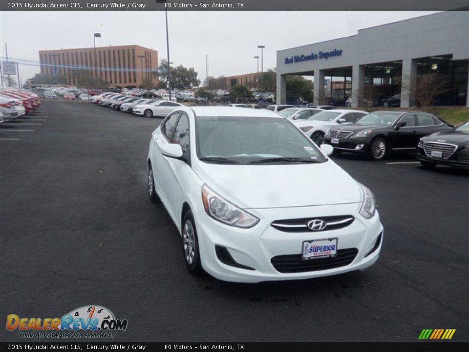 2015 Hyundai Accent GLS Century White / Gray Photo #1