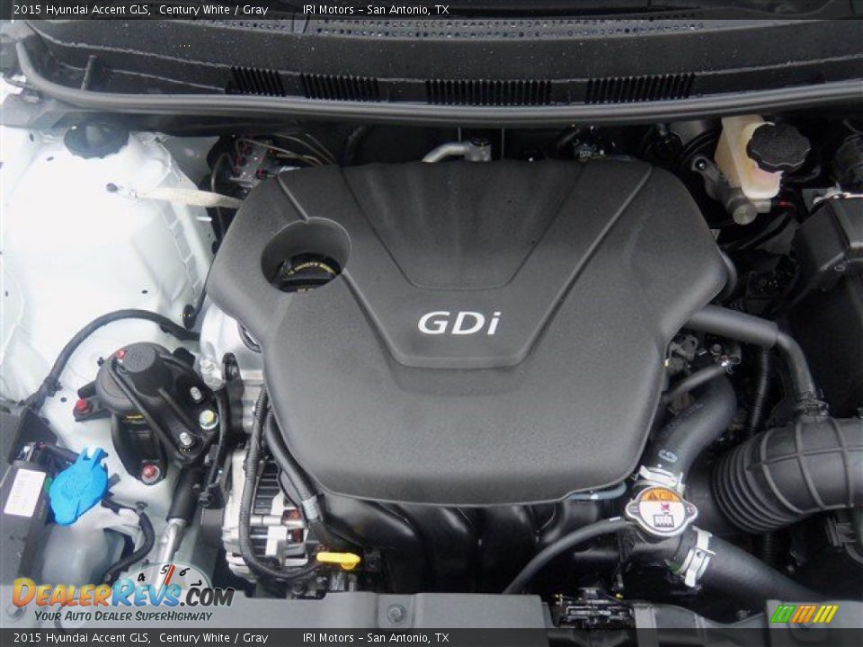 2015 Hyundai Accent GLS Century White / Gray Photo #9