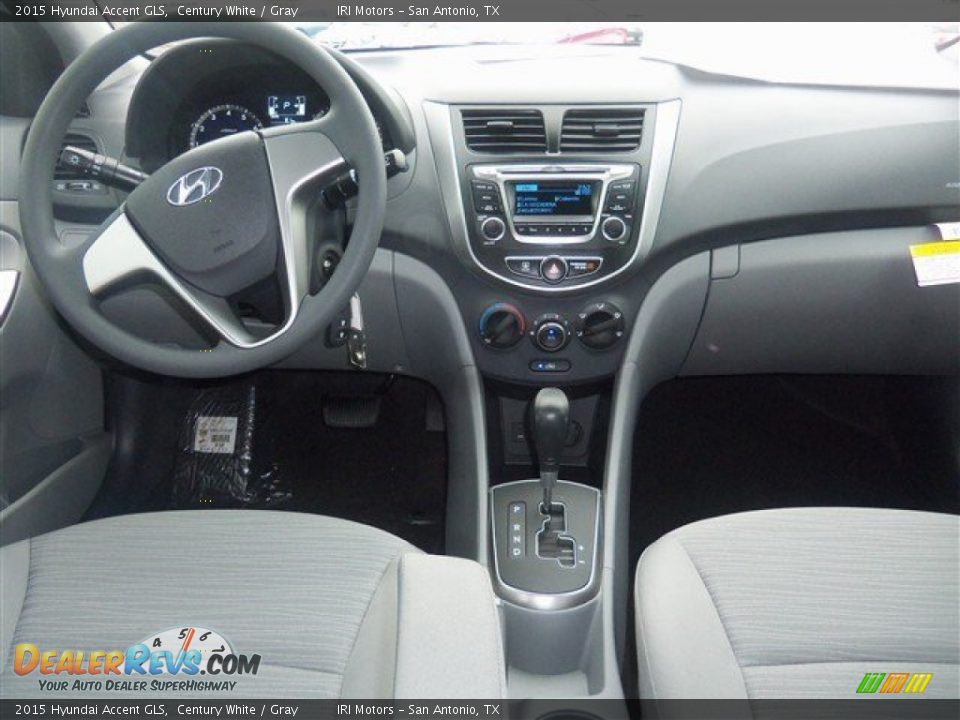 2015 Hyundai Accent GLS Century White / Gray Photo #14