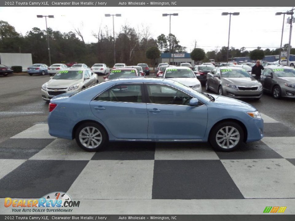2012 Toyota Camry XLE Clearwater Blue Metallic / Ivory Photo #3