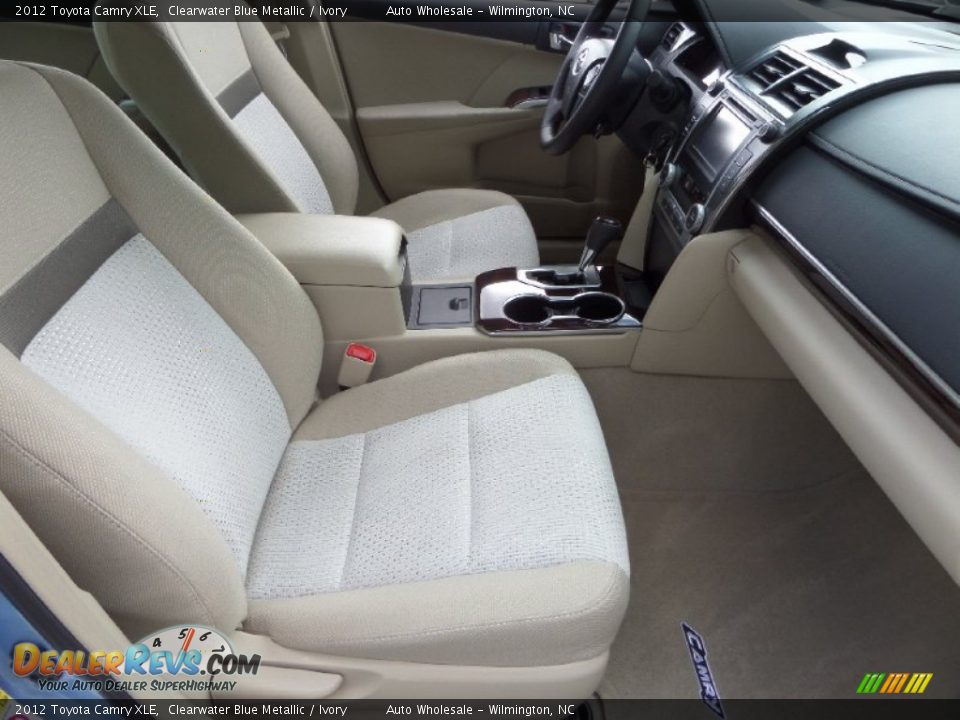 2012 Toyota Camry XLE Clearwater Blue Metallic / Ivory Photo #14