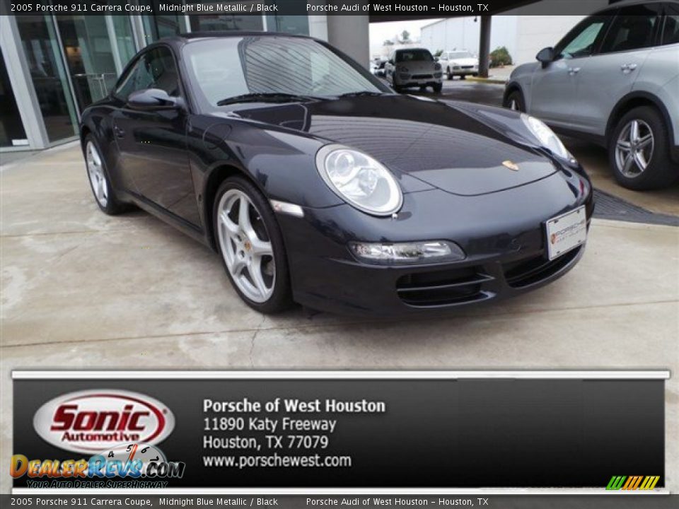 2005 Porsche 911 Carrera Coupe Midnight Blue Metallic / Black Photo #1