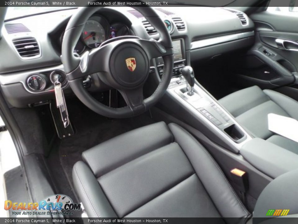 Black Interior - 2014 Porsche Cayman S Photo #15