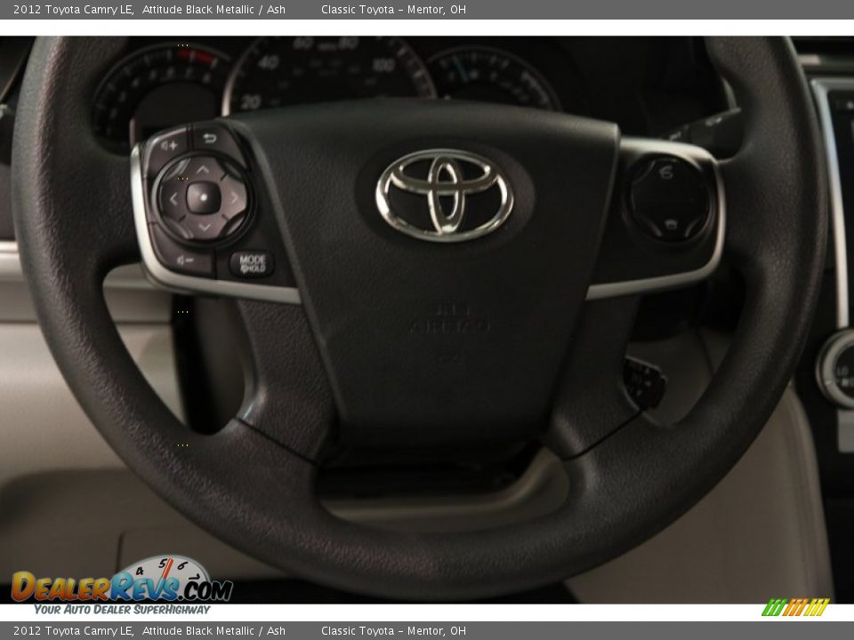 2012 Toyota Camry LE Attitude Black Metallic / Ash Photo #6