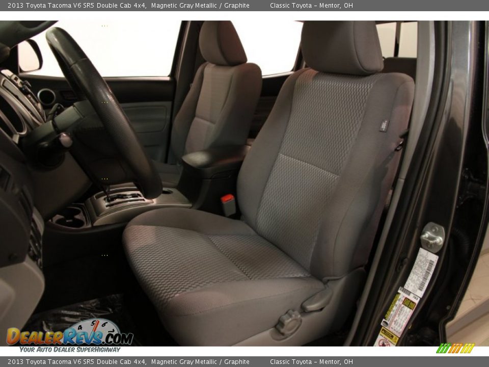 Front Seat of 2013 Toyota Tacoma V6 SR5 Double Cab 4x4 Photo #5