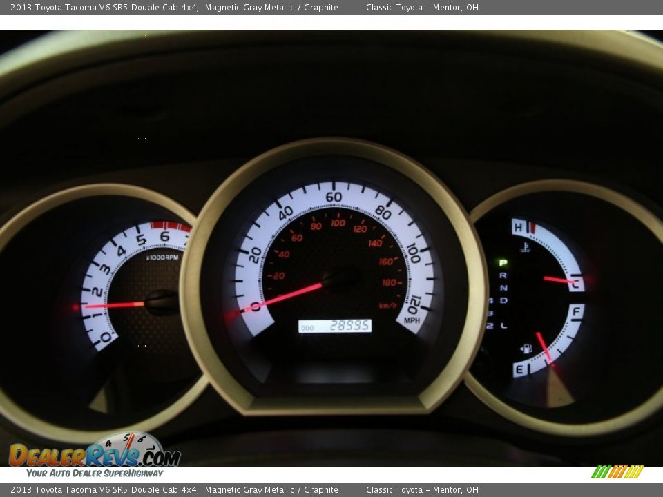2013 Toyota Tacoma V6 SR5 Double Cab 4x4 Gauges Photo #7
