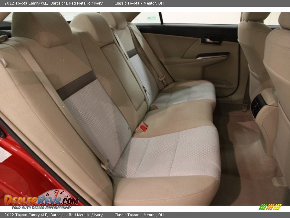 Rear Seat of 2012 Toyota Camry XLE Photo #13