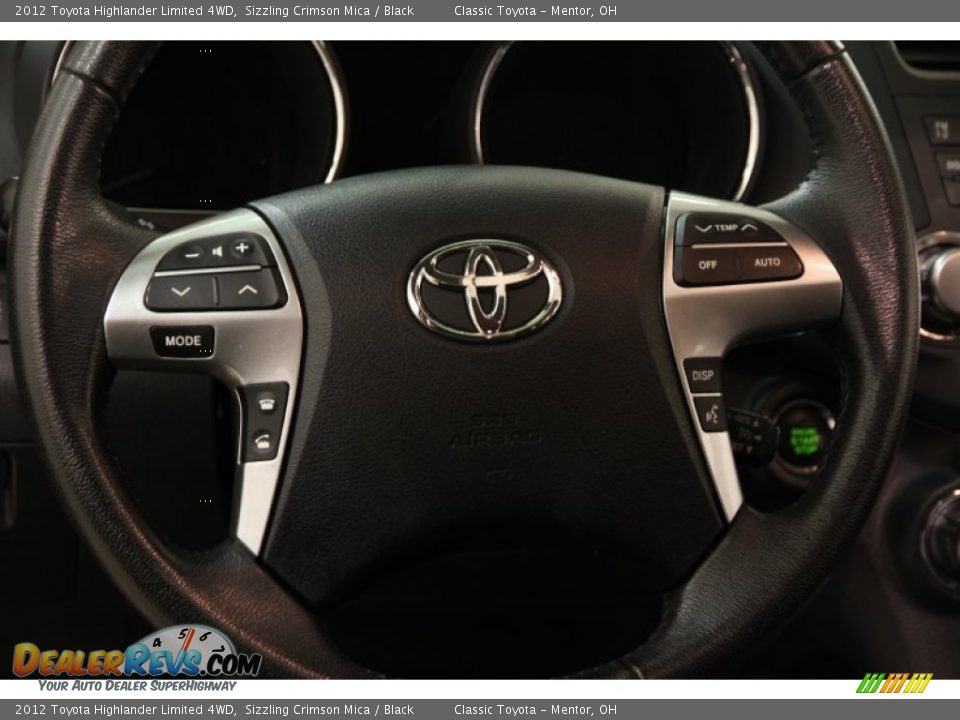 2012 Toyota Highlander Limited 4WD Steering Wheel Photo #6