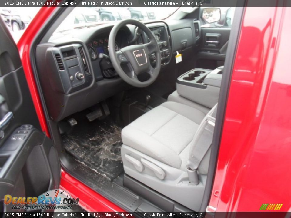 2015 GMC Sierra 1500 Regular Cab 4x4 Fire Red / Jet Black/Dark Ash Photo #4