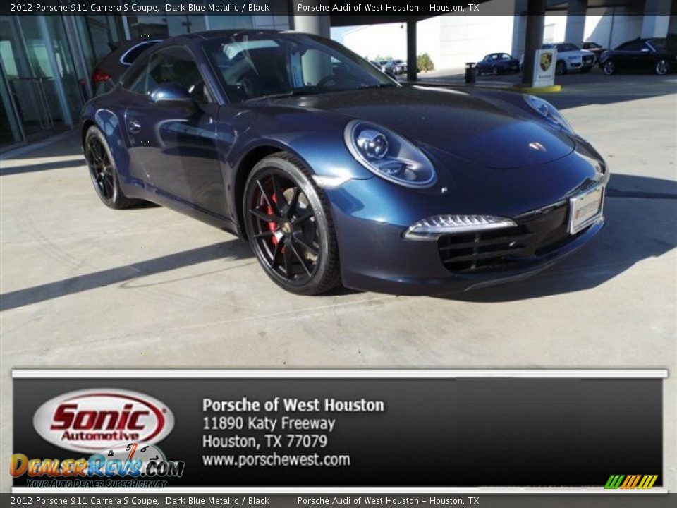 2012 Porsche 911 Carrera S Coupe Dark Blue Metallic / Black Photo #1
