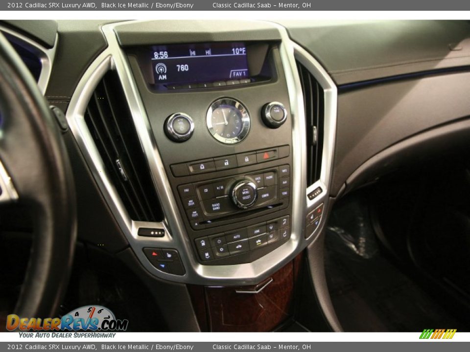 2012 Cadillac SRX Luxury AWD Black Ice Metallic / Ebony/Ebony Photo #10
