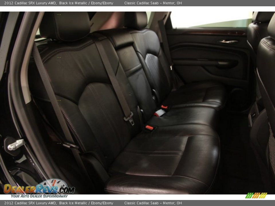 2012 Cadillac SRX Luxury AWD Black Ice Metallic / Ebony/Ebony Photo #13