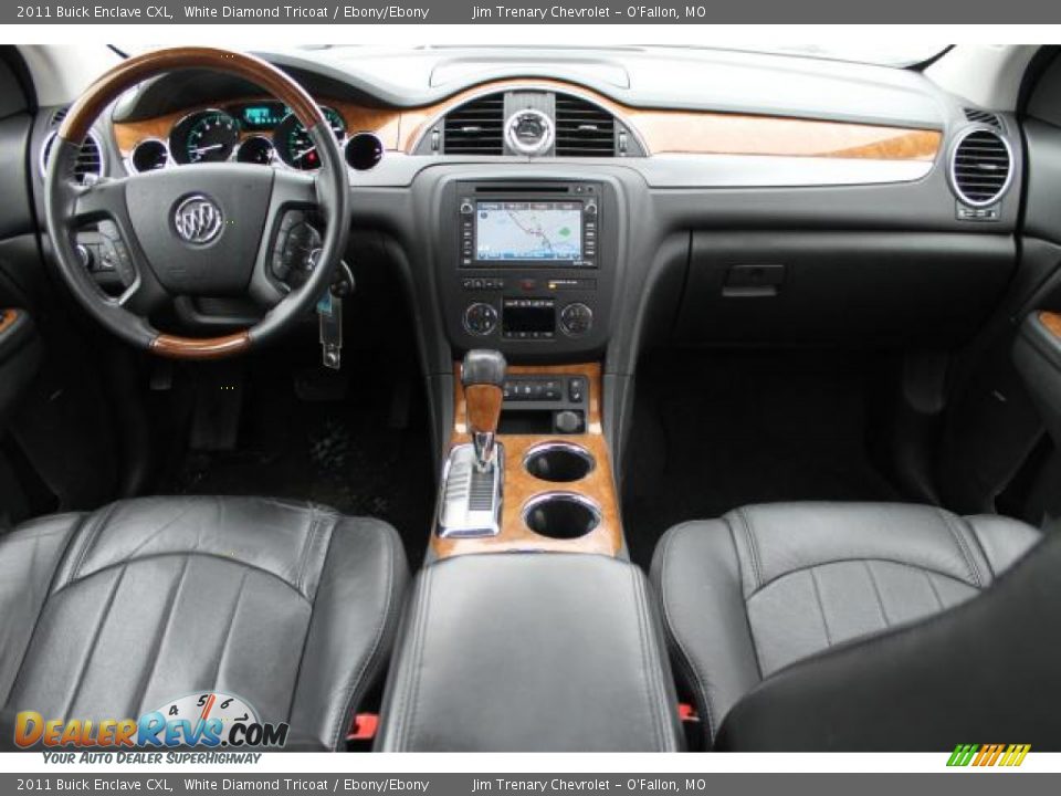 Ebony/Ebony Interior - 2011 Buick Enclave CXL Photo #9