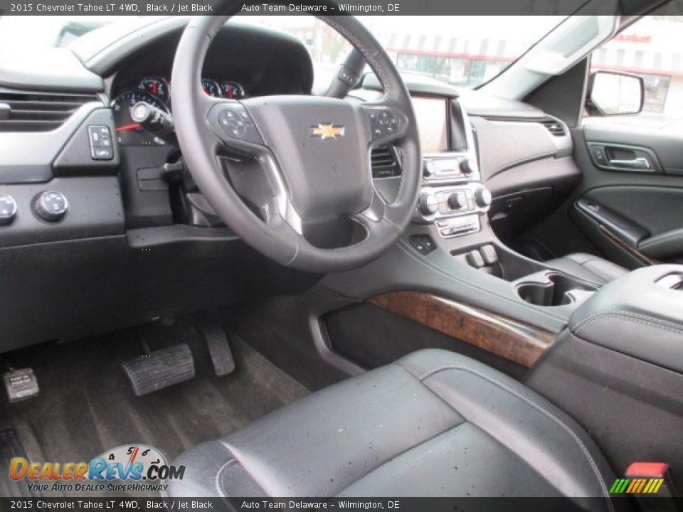 2015 Chevrolet Tahoe LT 4WD Black / Jet Black Photo #10