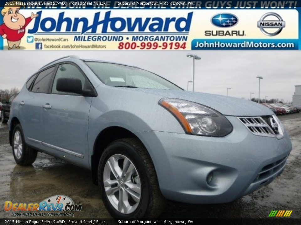 2015 Nissan Rogue Select S AWD Frosted Steel / Black Photo #1