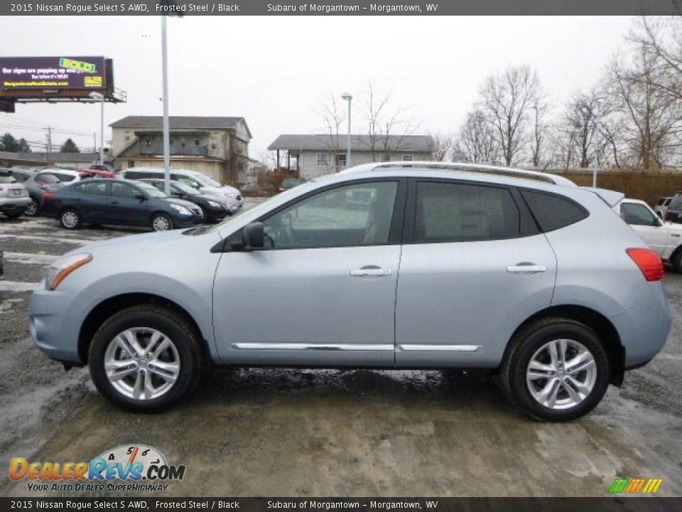 2015 Nissan Rogue Select S AWD Frosted Steel / Black Photo #6