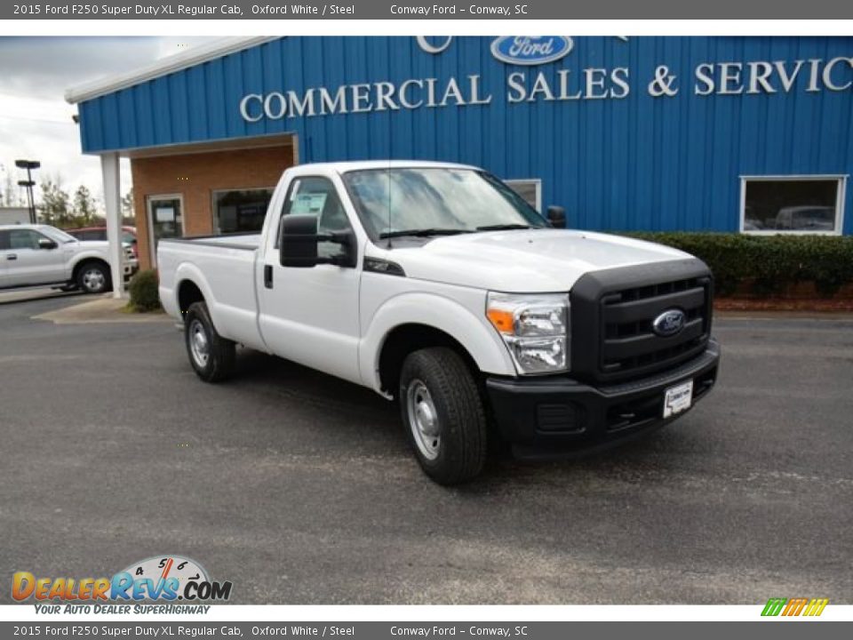 2015 Ford F250 Super Duty XL Regular Cab Oxford White / Steel Photo #3