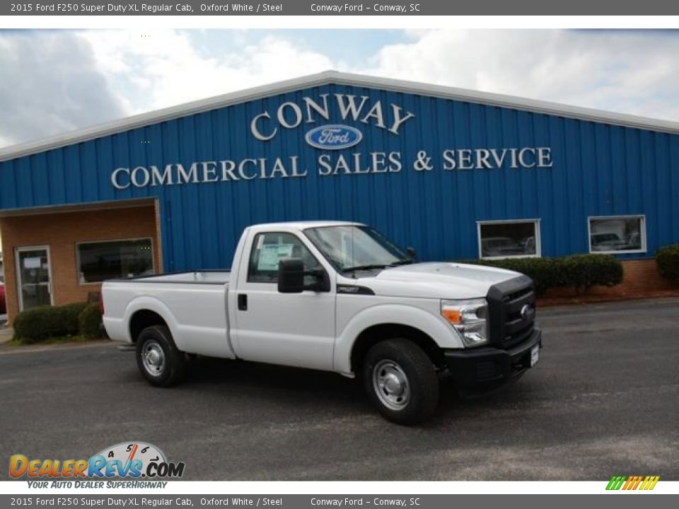 2015 Ford F250 Super Duty XL Regular Cab Oxford White / Steel Photo #4