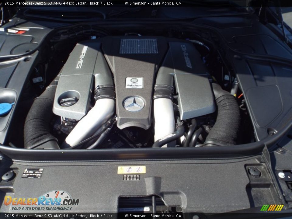 2015 Mercedes-Benz S 63 AMG 4Matic Sedan Black / Black Photo #18