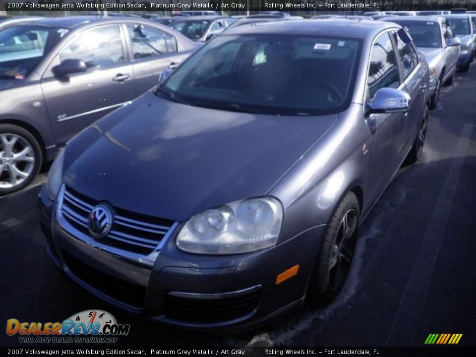 2007 Volkswagen Jetta Wolfsburg Edition Sedan Platinum Grey Metallic / Art Gray Photo #1