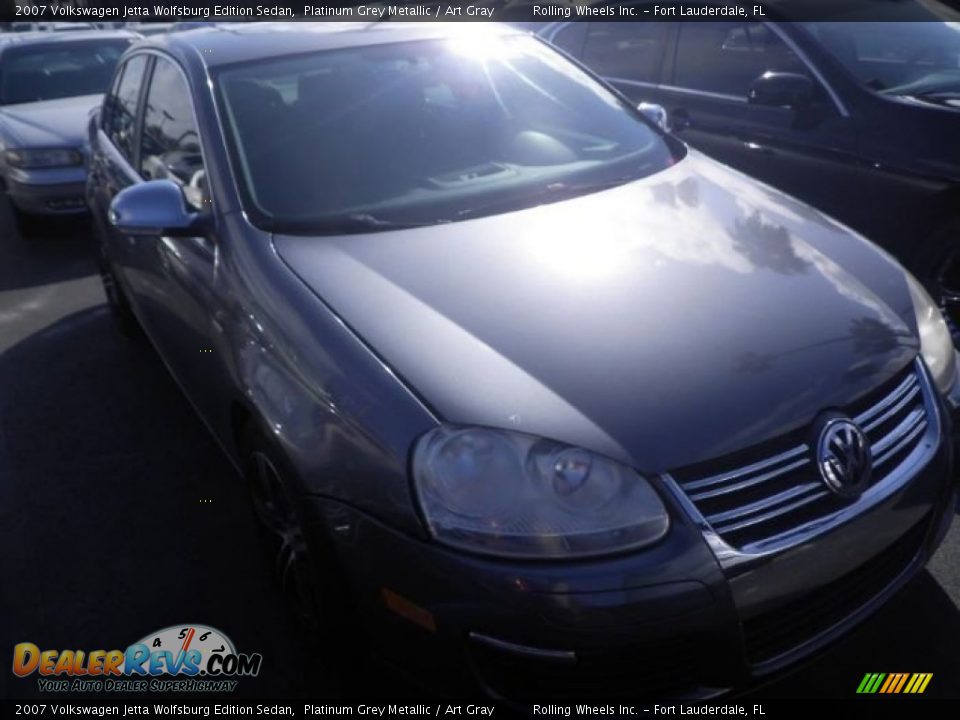 2007 Volkswagen Jetta Wolfsburg Edition Sedan Platinum Grey Metallic / Art Gray Photo #2