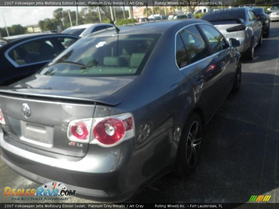 2007 Volkswagen Jetta Wolfsburg Edition Sedan Platinum Grey Metallic / Art Gray Photo #3