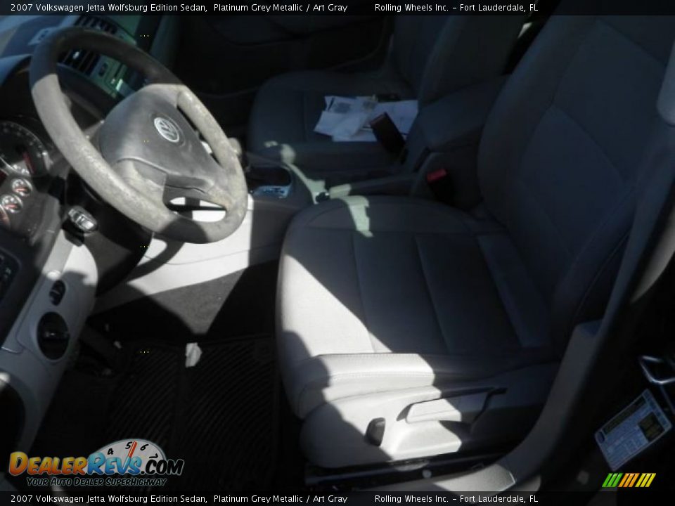 2007 Volkswagen Jetta Wolfsburg Edition Sedan Platinum Grey Metallic / Art Gray Photo #6