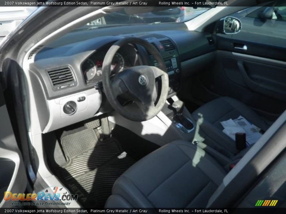 2007 Volkswagen Jetta Wolfsburg Edition Sedan Platinum Grey Metallic / Art Gray Photo #7