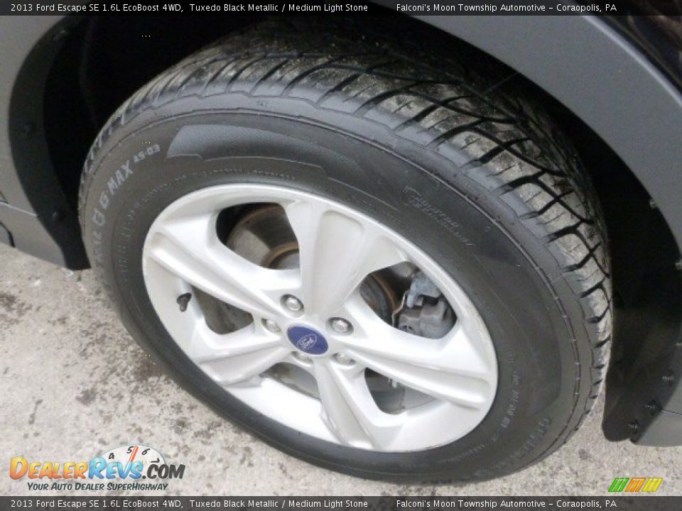 2013 Ford Escape SE 1.6L EcoBoost 4WD Tuxedo Black Metallic / Medium Light Stone Photo #7